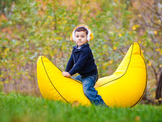 Детское кресло мешок Банан #15, Мешок в Дом Мешок в Дом Moderne Kinderzimmer