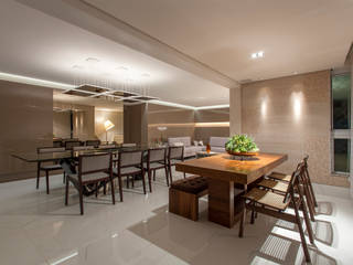 Apartamento A.P, Bellini Arquitetura e Design Bellini Arquitetura e Design Modern Dining Room