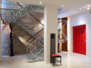 Nの家, AMO設計事務所 AMO設計事務所 Eclectic corridor, hallway & stairs