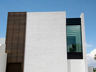 CASA PATIO, Narda Davila arquitectura Narda Davila arquitectura Moderne Häuser Holz Weiß