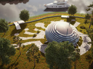 UFO House, Архитектурное и дизайнерское бюро WithArch Архитектурное и дизайнерское бюро WithArch Дома в стиле минимализм