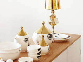 ACESSÓRIOS, Entre Led e Design Entre Led e Design HouseholdAccessories & decoration Ceramic Amber/Gold