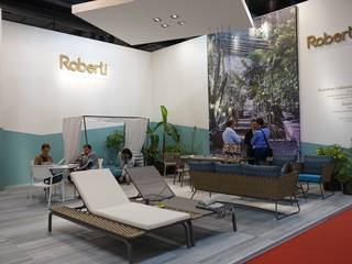 Stand Roberti Rattan s.r.l. - Salone del Mobile Milano 2015, Andrea Gaio Design Andrea Gaio Design Коммерческие помещения