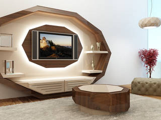 movel de sala, relax mobiliário e decoração relax mobiliário e decoração Modern living room Engineered Wood