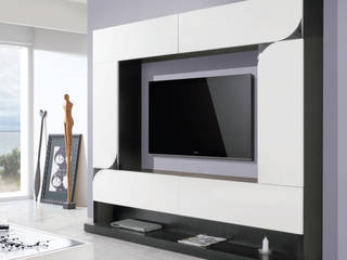 movel de sala, relax mobiliário e decoração relax mobiliário e decoração Modern living room Wood