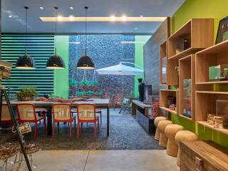 Mostra de Ambientes de Sete Lagoas - Cozinha Gourmet e Área Livre de Lazer, Lider Interiores Lider Interiores Modern Dining Room