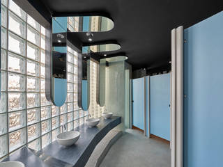 Banheiro Comercial, Bellini Arquitetura e Design Bellini Arquitetura e Design モダンスタイルの お風呂