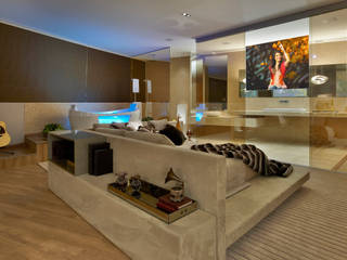 Casa Cor Minas - Loft Paula Fernandes, Bellini Arquitetura e Design Bellini Arquitetura e Design Modern style bedroom
