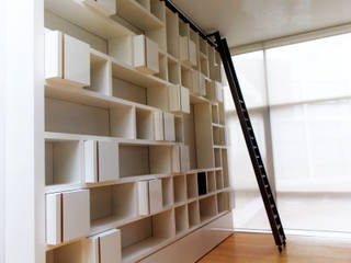 Librero B, ZTUDIO-ARQUITECTURA ZTUDIO-ARQUITECTURA Minimalist study/office