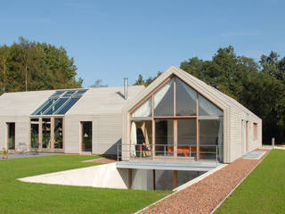 Villa Nieuw Kagelink, ten dAm Architecten ten dAm Architecten Modern houses Wood Wood effect