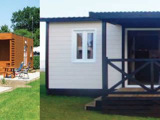 Casas de madera y bungalows , BS Ingeniería BS Ingeniería Country style houses Wood White
