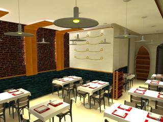 Diseño y ejecución de negocios previa infografía 3D, BS Ingeniería BS Ingeniería Classic style dining room Iron/Steel White