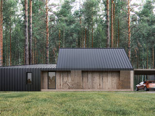 PLUSMODUL, INT2architecture INT2architecture Prefabricated home لکڑی Brown