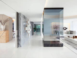 Penthouse Cascais, GAVINHO Architecture & Interiors GAVINHO Architecture & Interiors Minimalist living room Glass