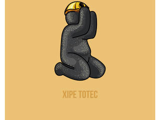 XIPE TOTEC, PARS PARS Estudios y despachos de estilo moderno Piedra