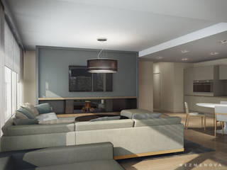 Квартира в Юрмале, Bezmenova Bezmenova Minimalist living room