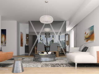 1, Oksijenn Oksijenn 现代客厅設計點子、靈感 & 圖片