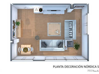 Decoración Nórdica Salón, 100 tonos de V E R D E 100 tonos de V E R D E Living room