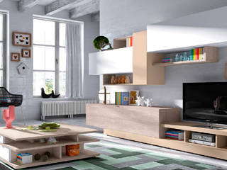 Modulares de estilo moderno, Casasola Decor Casasola Decor غرفة المعيشة