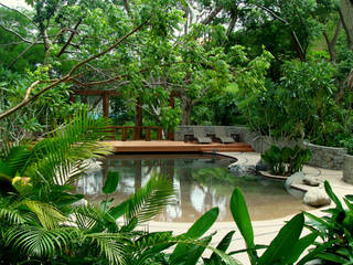 El Descanso Natural Pool, BR ARQUITECTOS BR ARQUITECTOS Kolam Renang Tropis Green