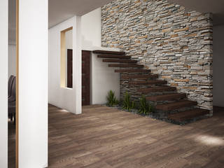Casa O-M, Jeost Arquitectura Jeost Arquitectura Rustic style walls & floors