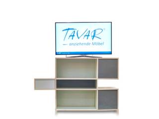 TAVAR Messestand auf der M.O.W., TAVAR e.K. anziehende Möbel TAVAR e.K. anziehende Möbel Salones de estilo moderno Madera Acabado en madera