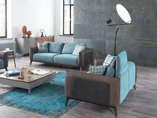 Benz Oturma Grubu, NILL'S FURNITURE DESIGN NILL'S FURNITURE DESIGN Modern Living Room Sofas & armchairs