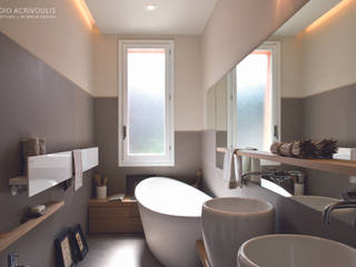 Memorie Disegnate, ACRIVOULIS architettura + interior design ACRIVOULIS architettura + interior design Modern style bathrooms