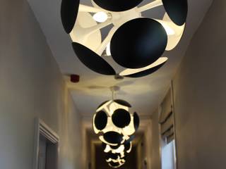 Corridor and high ceilings of Devonshire Fell Rachel McLane Ltd Eclectic style corridor, hallway & stairs
