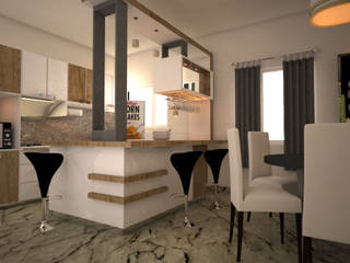 Mr. Bharat 's residence , Initios Designs Initios Designs Modern kitchen