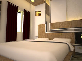 Mr. Bharat 's residence , Initios Designs Initios Designs Modern style bedroom