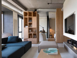 NPL. Penthouse, Olga Akulova DESIGN Olga Akulova DESIGN Salas de estilo industrial