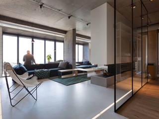 NPL. Penthouse, Olga Akulova DESIGN Olga Akulova DESIGN 인더스트리얼 거실