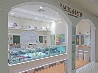 GELATERIA BACIO DI LATTE - SHOPPING PÁTIO HIGIENÓPOLIS, AMAC CONSTRUTORA AMAC CONSTRUTORA Ruang Komersial