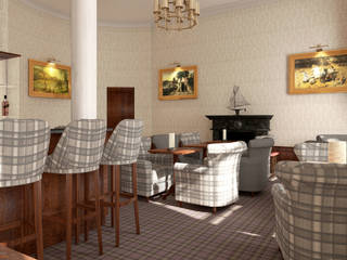 Howard Hotel – London, KRISZTINA HAROSI - ARCHITECTURAL RENDERING KRISZTINA HAROSI - ARCHITECTURAL RENDERING Espaços comerciais