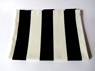 Tischläufer Tischdecke Decke schwarz-weiß gestreift 50x140cm, filzz&co filzz&co Phòng khách Bông Red