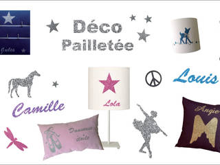 Collection d'articles déco pailletés personnalisables, LILI POUCE LILI POUCE Dormitorios infantiles Plástico