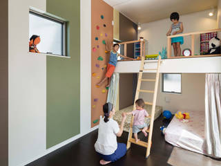新町の家, 株式会社タバタ設計 株式会社タバタ設計 Dormitorios infantiles asiáticos