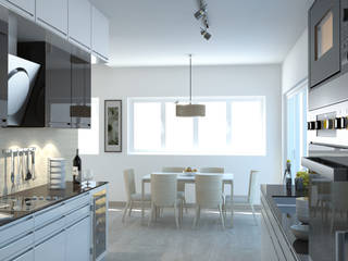 Rendering di interni, Studio Foschi & Nolletti Studio Foschi & Nolletti Cuisine moderne