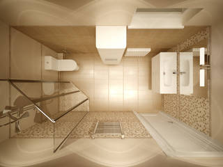 Дизайн санузла 2 этажа в коттеджном поселке "Бавария", Студия интерьерного дизайна happy.design Студия интерьерного дизайна happy.design Classic style bathroom