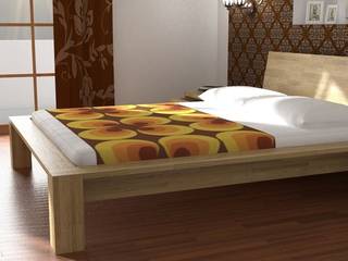 SYPIALNIA PARIS - poznaj francuski szyk, onemarket.pl onemarket.pl Mediterranean style bedroom Wood Wood effect