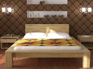 SYPIALNIA PARIS - poznaj francuski szyk, onemarket.pl onemarket.pl Mediterranean style bedroom Wood Wood effect