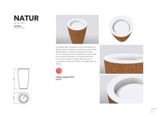 Lavatório NATUR, AMA Design AMA Design オリジナルスタイルの お風呂 コルク