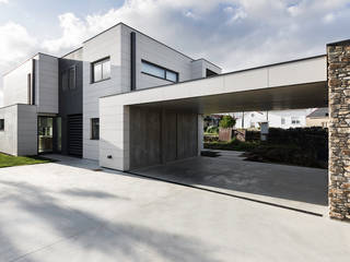 Vivienda en Mugardos, AD+ arquitectura AD+ arquitectura Einfamilienhaus Stein Beige