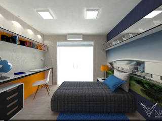 SQ2, Nankyn Arquitetura & Consultoria Nankyn Arquitetura & Consultoria Dormitorios de estilo moderno