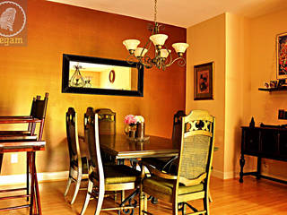 Colorful Indian Home, Aegam Aegam Eclectic style dining room