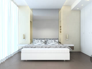 Apartamento T0 - Sesimbra, ATELIER OPEN ® - Arquitetura e Engenharia ATELIER OPEN ® - Arquitetura e Engenharia غرفة نوم