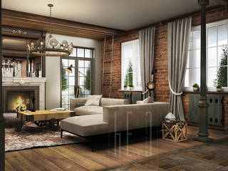 H7, he.d group he.d group Living room Bricks