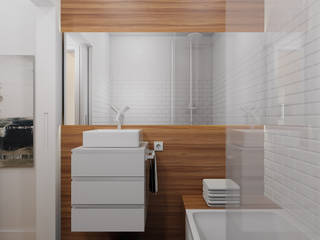 Mini T1, José Tiago Rosa José Tiago Rosa Phòng tắm phong cách tối giản