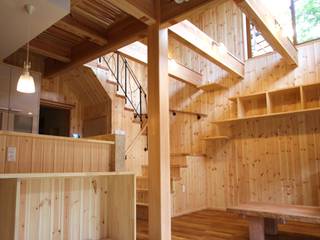 ねこ楽舎, 竹内村上ＡＴＥＬＩＥＲ 竹内村上ＡＴＥＬＩＥＲ Living room لکڑی Wood effect